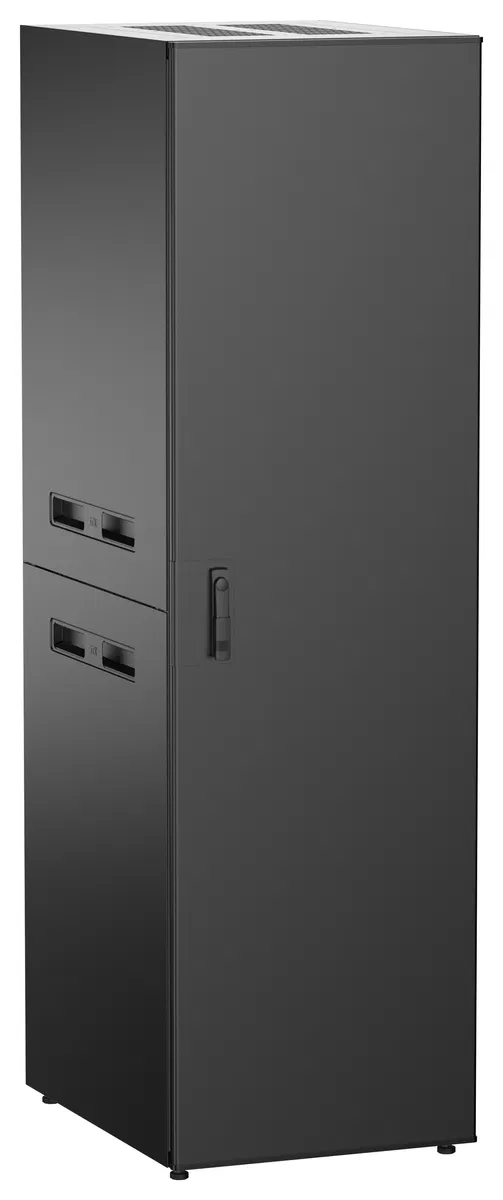 ITK UNITBOX N Шкаф сетевой 19" напольный 42U 600х800мм металлическая передняя дверь черный UBN05-42U68-M