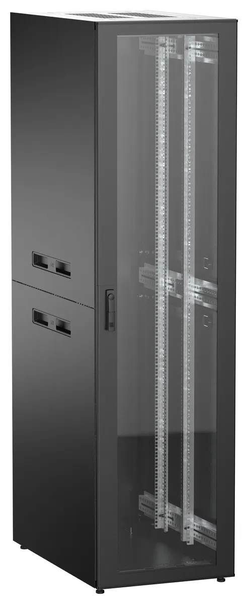 ITK UNITBOX N Шкаф сетевой 19" напольный 47U 600х1000мм стеклянная передняя дверь черный UBN05-47U61-G