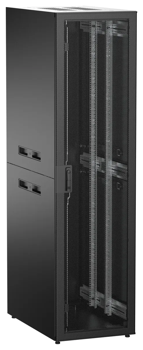 ITK UNITBOX N Шкаф сетевой 19" напольный 47U 600х1000мм перфорированная передняя дверь черный UBN05-47U61-P