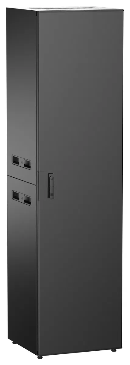 ITK UNITBOX N Шкаф сетевой 19" напольный 47U 600х600мм металлическая передняя дверь черный UBN05-47U66-M