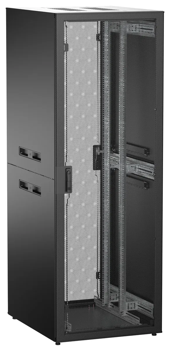 ITK UNITBOX N Шкаф сетевой 19" напольный 47U 800х1000мм перфорированная передняя дверь задняя перфорированная черный UBN05-47U81-PP