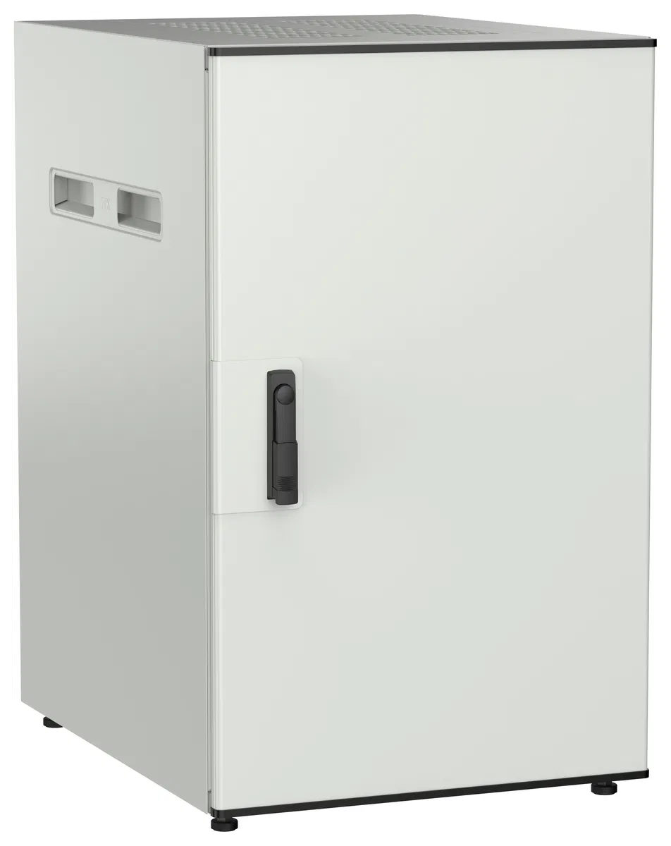 ITK UNITBOX N Шкаф сетевой 19" напольный 18U 600х800мм металлическая передняя дверь серый UBN35-18U68-M