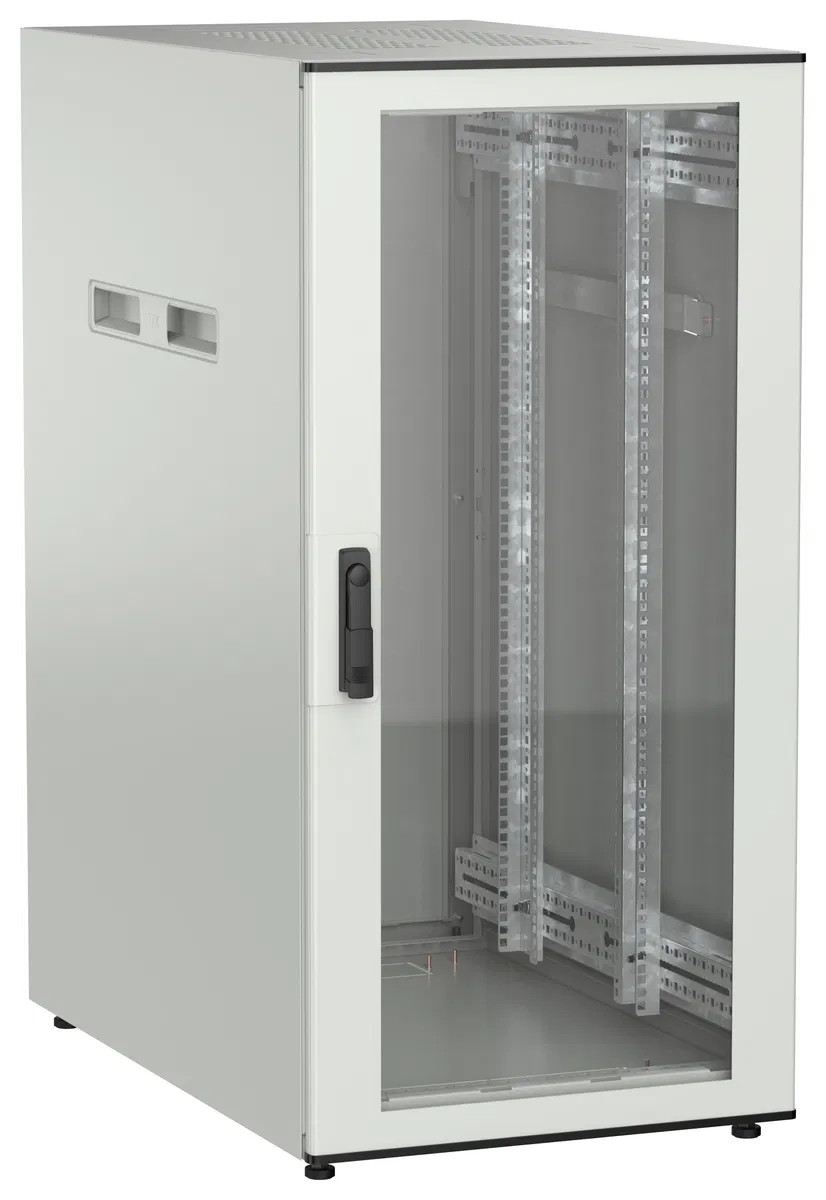 ITK UNITBOX N Шкаф сетевой 19" напольный 24U 600х1000мм стеклянная передняя дверь серый UBN35-24U61-G