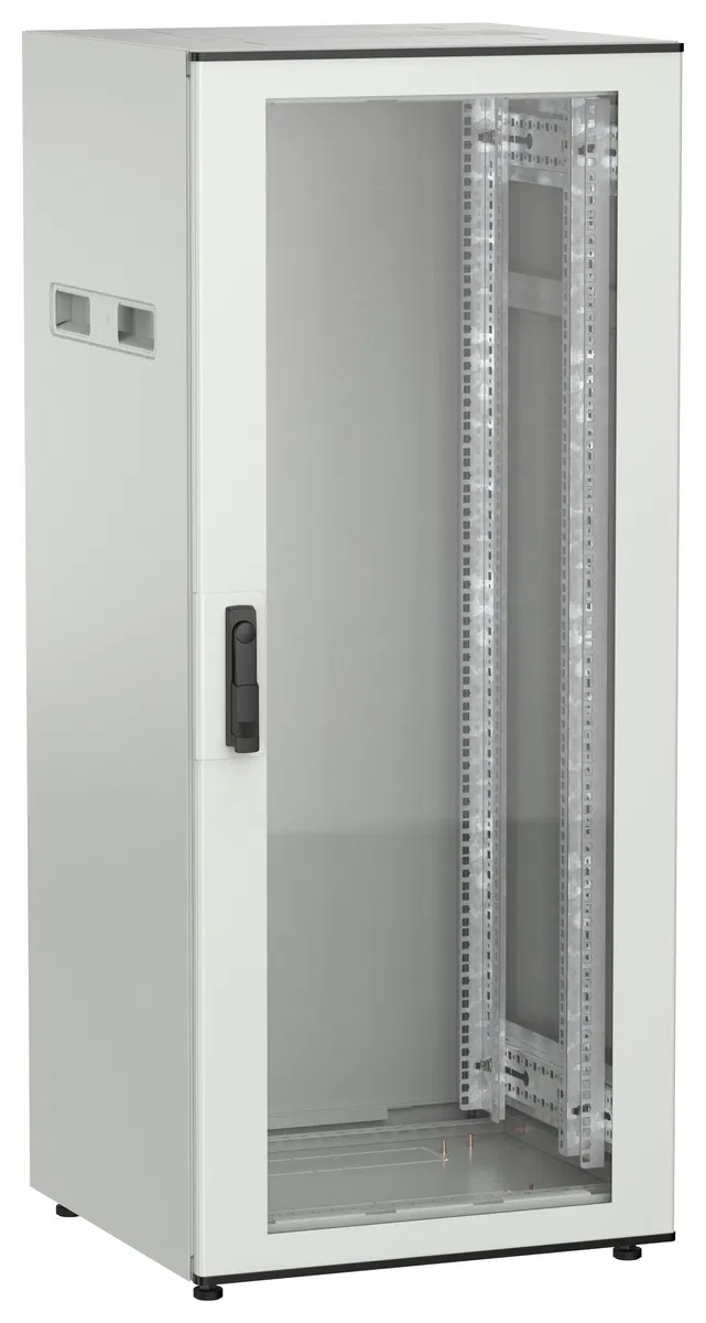 ITK UNITBOX N Шкаф сетевой 19" напольный 28U 600х600мм стеклянная передняя дверь серый UBN35-28U66-G