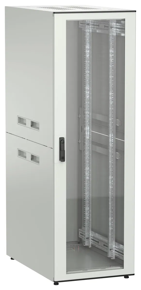 ITK UNITBOX N Шкаф сетевой 19" напольный 38U 600х1000мм стеклянная передняя дверь серый UBN35-38U61-G