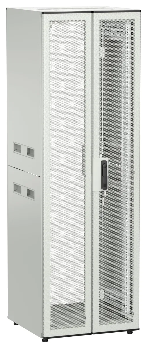 ITK UNITBOX N Шкаф сетевой 19" напольный 38U 600х600мм двери перфорированная металлическая двустворчатая перфорированная серый UBN35-38U66-2PP