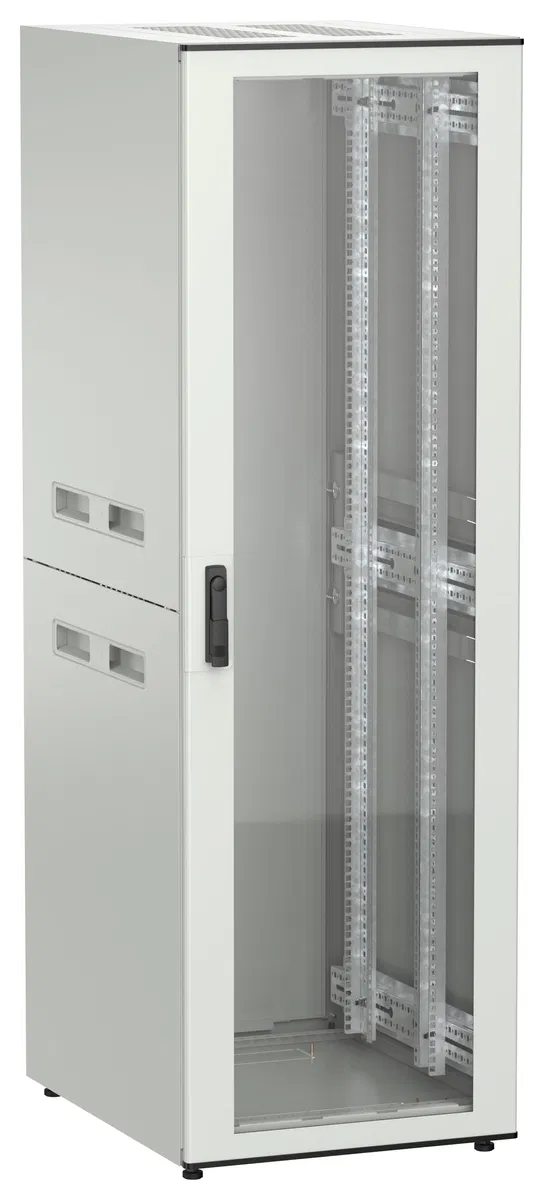 ITK UNITBOX N Шкаф сетевой 19" напольный 38U 600х800мм стеклянная передняя дверь серый UBN35-38U68-G