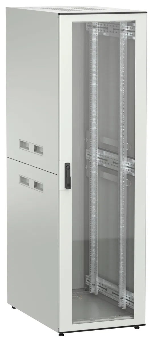 ITK UNITBOX N Шкаф сетевой 19" напольный 42U 600х1000мм стеклянная передняя дверь серый UBN35-42U61-G