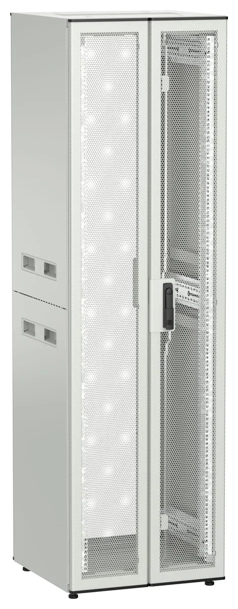 ITK UNITBOX N Шкаф сетевой 19" напольный 42U 600х600мм двери перфорированная металлическая двустворчатая перфорированная серый UBN35-42U66-2PP