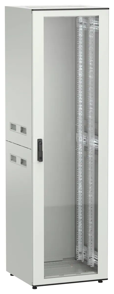 ITK UNITBOX N Шкаф сетевой 19" напольный 42U 600х600мм стеклянная передняя дверь серый UBN35-42U66-G
