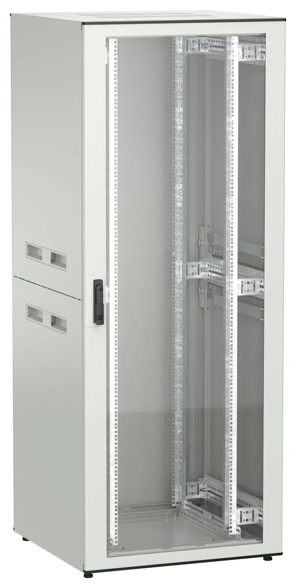 ITK UNITBOX N Шкаф сетевой 19" напольный 42U 800х800мм стеклянная передняя дверь задняя металлическая серый UBN35-42U88-GM