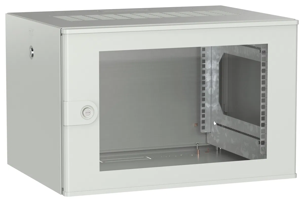 ITK UNITBOX W Шкаф настенный 6U 600х450мм дверь стеклянная серый UBW35-06U64-G
