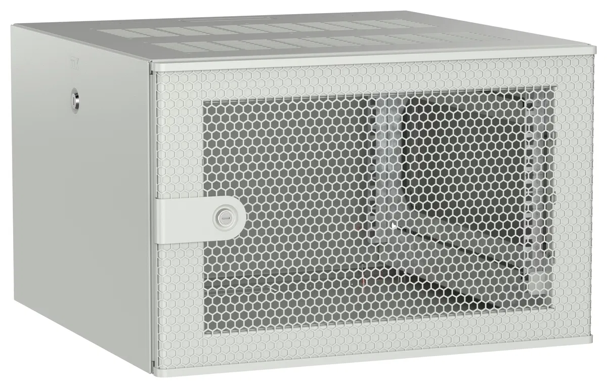 ITK UNITBOX W Шкаф настенный 6U 600х600мм дверь перфорированная серый UBW35-06U66-P