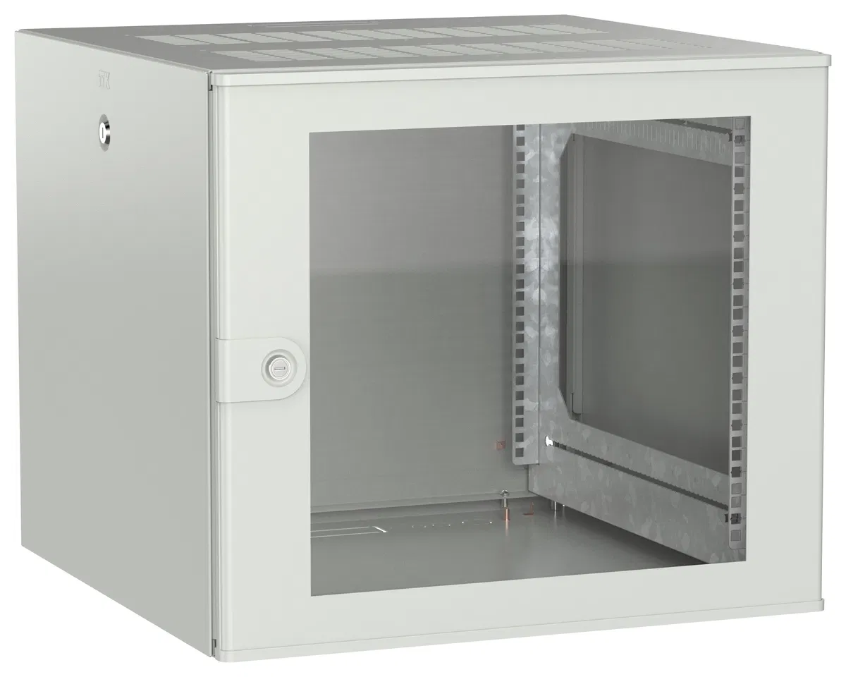 ITK UNITBOX W Шкаф настенный 9U 600х600мм дверь стеклянная серый UBW35-09U66-G