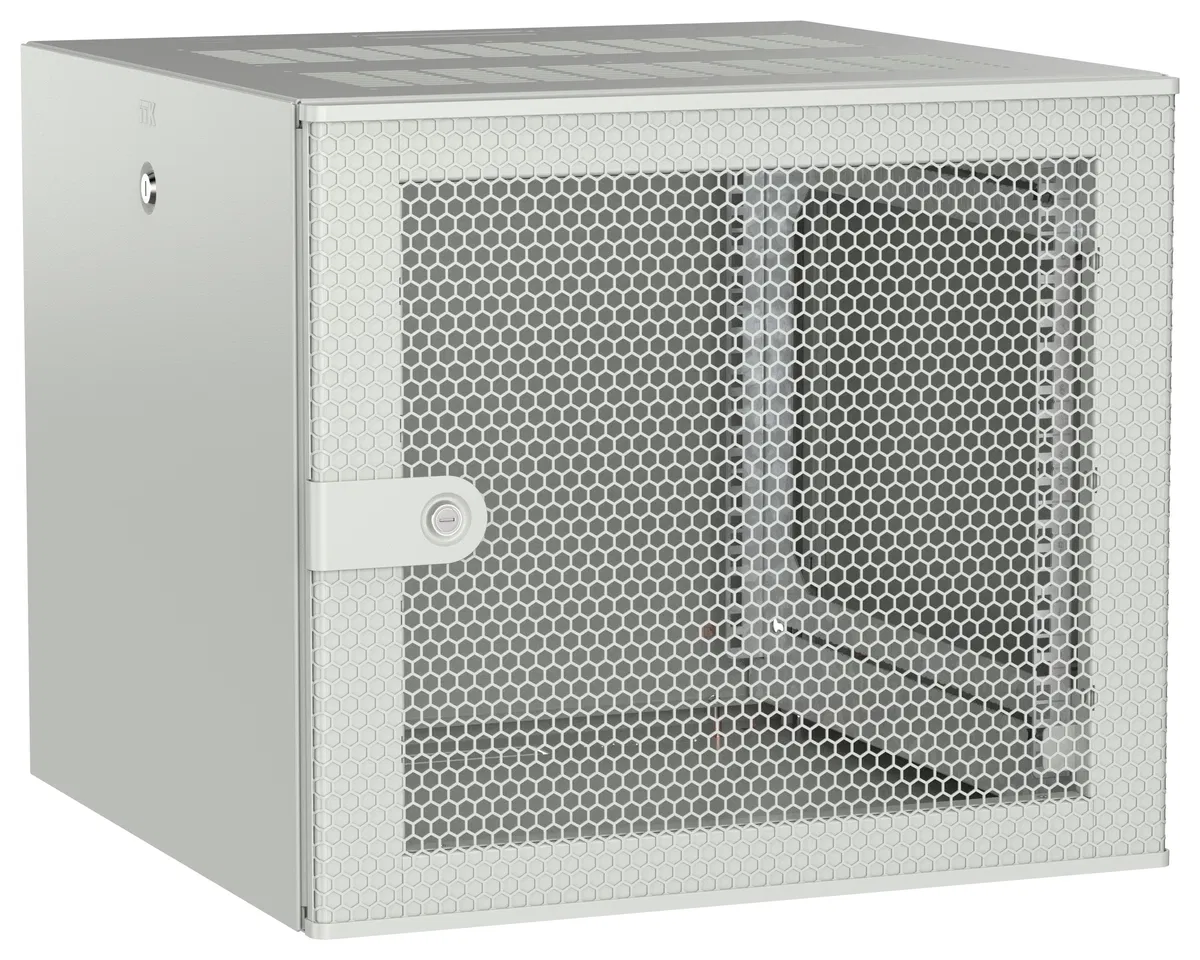 ITK UNITBOX W Шкаф настенный 9U 600х600мм дверь перфорированная серый UBW35-09U66-P