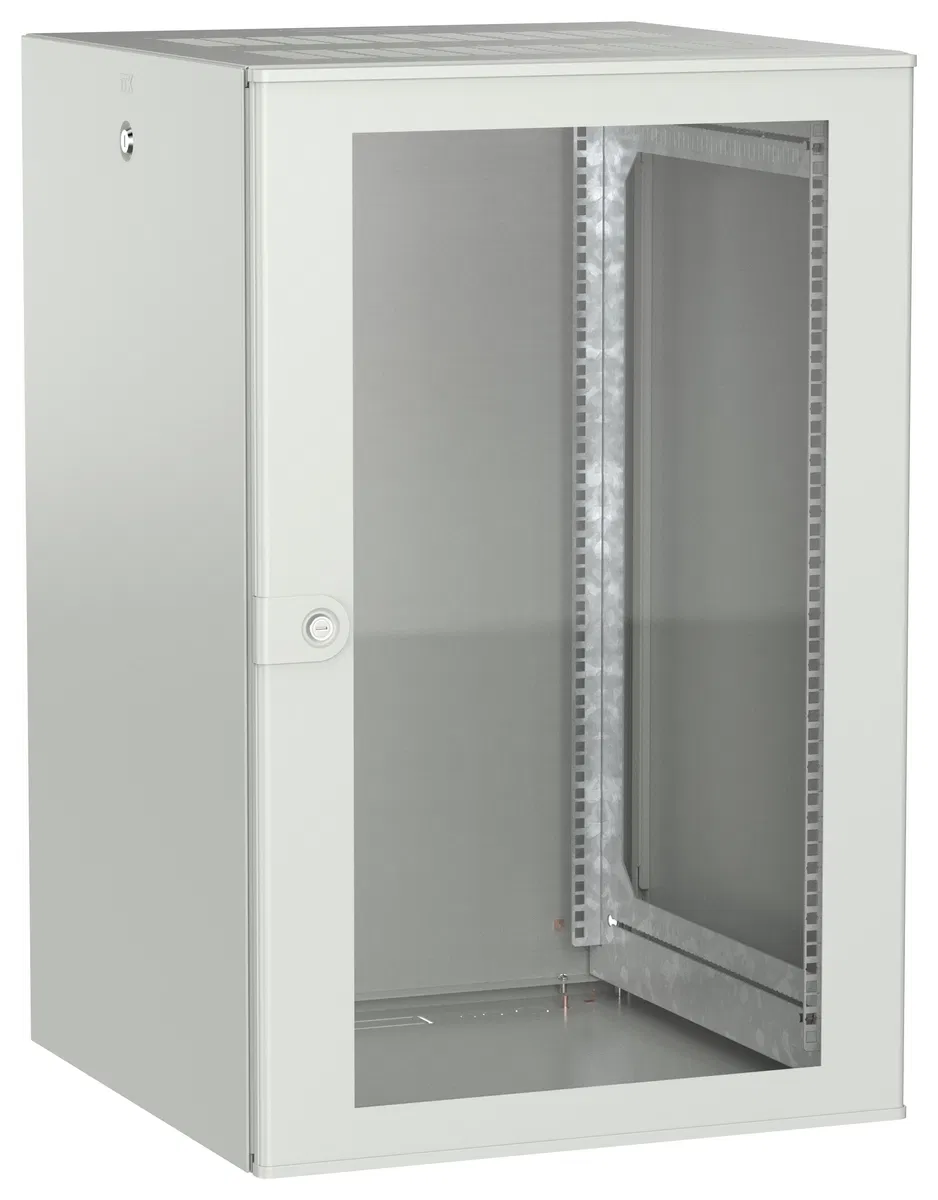 ITK UNITBOX W Шкаф настенный 18U 600х600мм дверь стеклянная серый UBW35-18U66-G