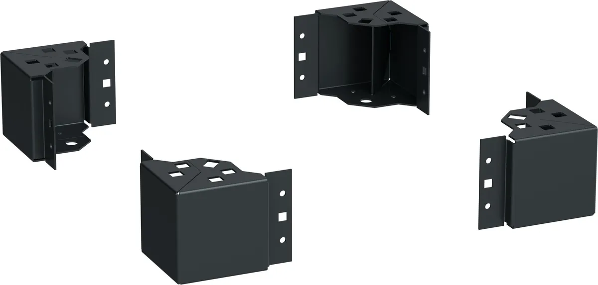 ITK by ZPAS Уголок цоколя h=100мм черный (4шт/компл) РФ ZP-BC05-B0-01-R