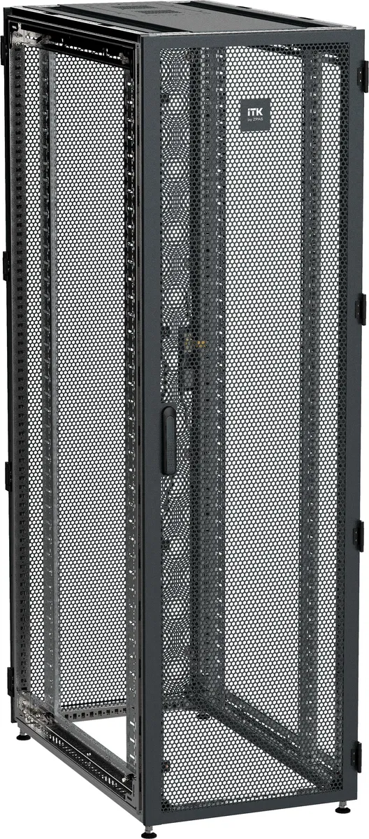 ITK by ZPAS Шкаф серверный 19" 45U 600х1200 одностворчатые перфорированные двери черный РФ ZP05-45U-0612-PP-R