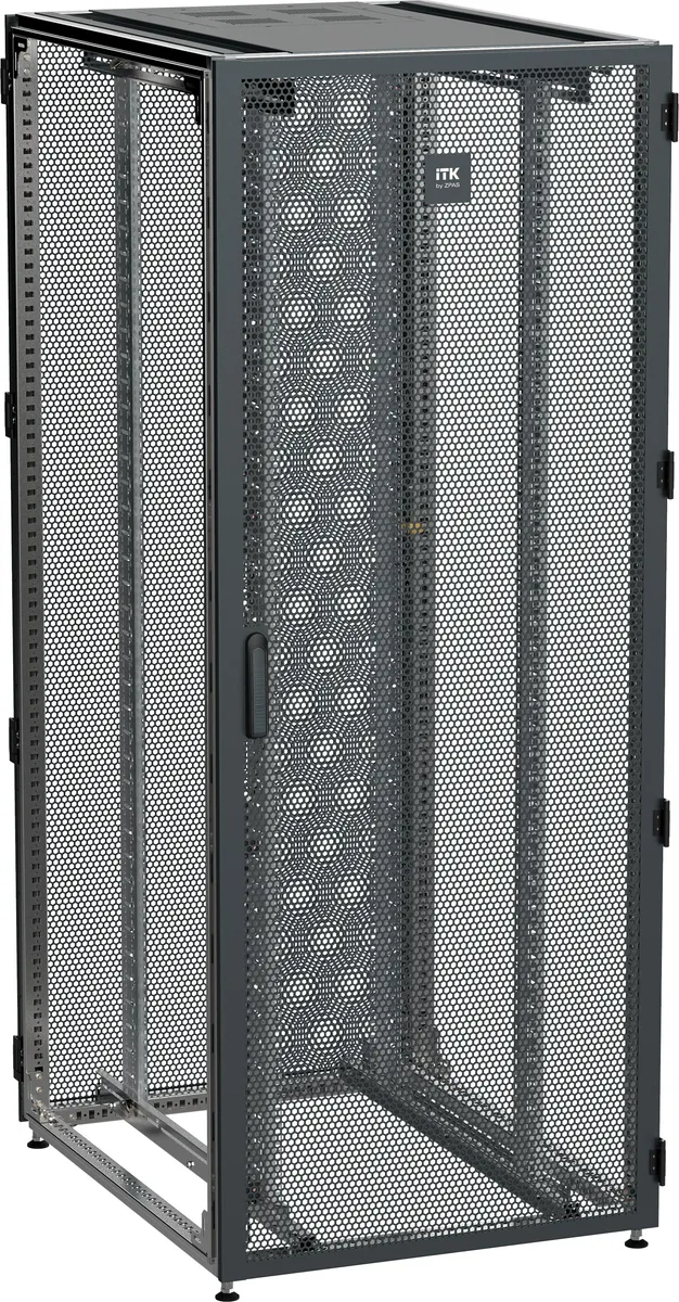ITK by ZPAS Шкаф серверный 19" 45U 800х1000 одностворчатые перфорированные двери черный РФ ZP05-45U-0810-PP-R