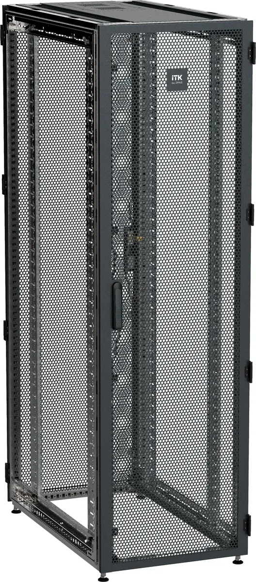 ITK by ZPAS Шкаф серверный 19" 47U 600х1200 одностворчатые перфорированные двери черный РФ ZP05-47U-0612-PP-R