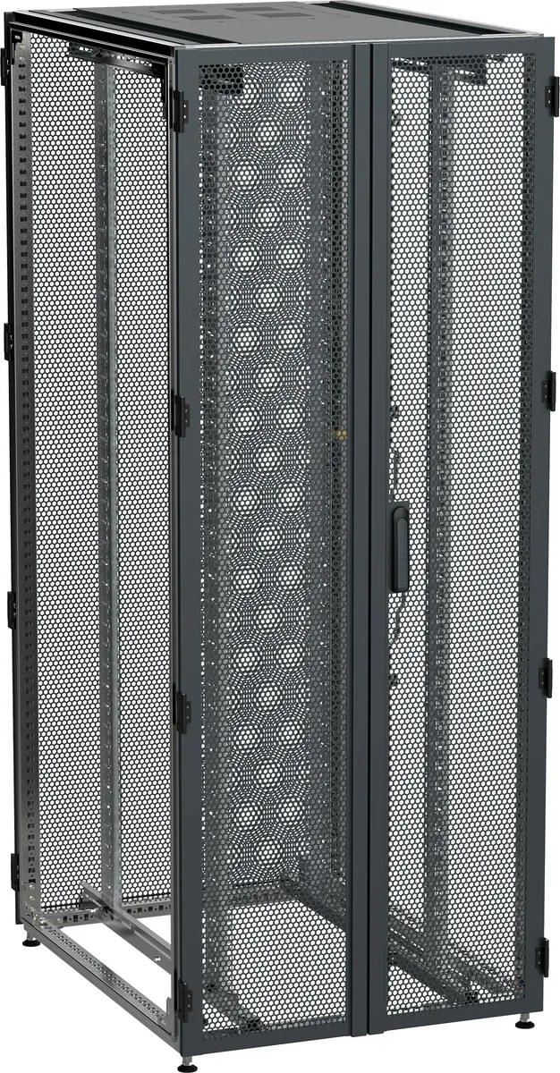 ITK by ZPAS Шкаф серверный 19" 47U 800х1000 двухстворчатые перфорированные двери черный РФ