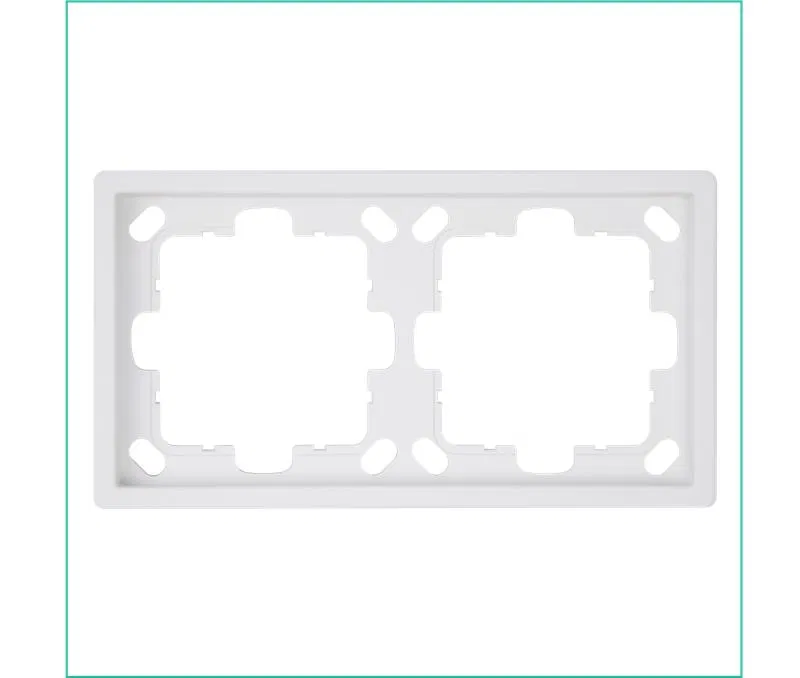 Рамка 2-м СП FD бел. матов. soft touch Jasmart FD1002PWM