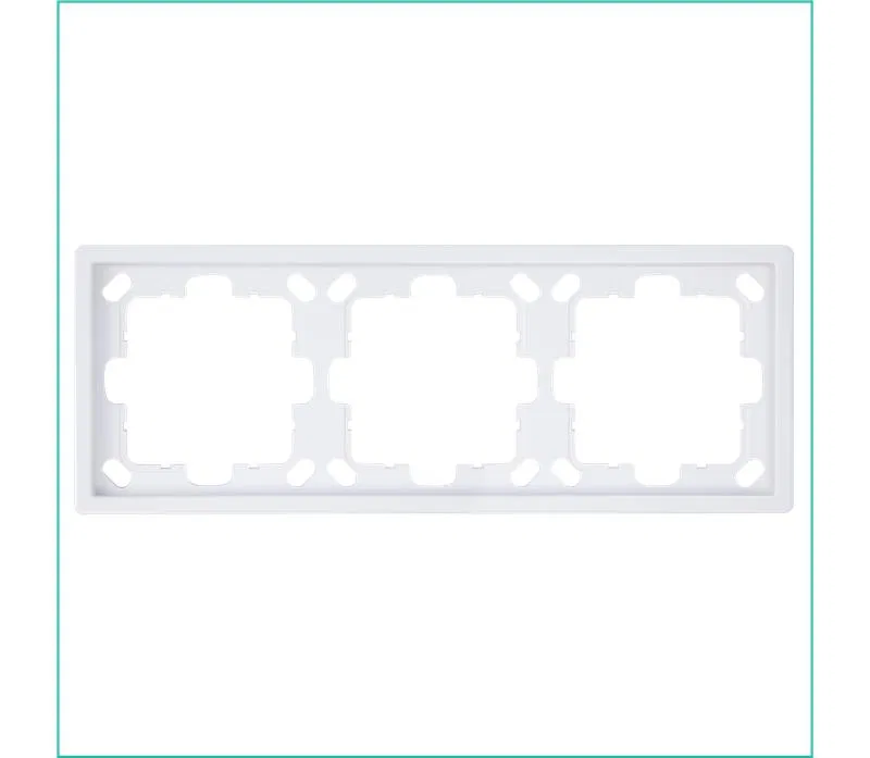 Рамка 3-м СП FD бел. глянцевый Jasmart FD1003W
