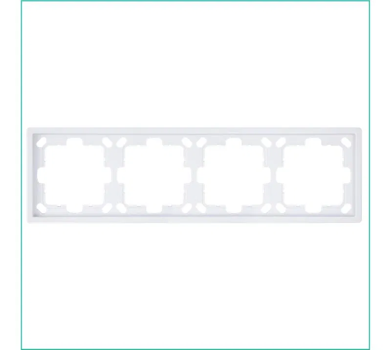 Рамка 4-м СП FD бел. глянцевый Jasmart FD1004W