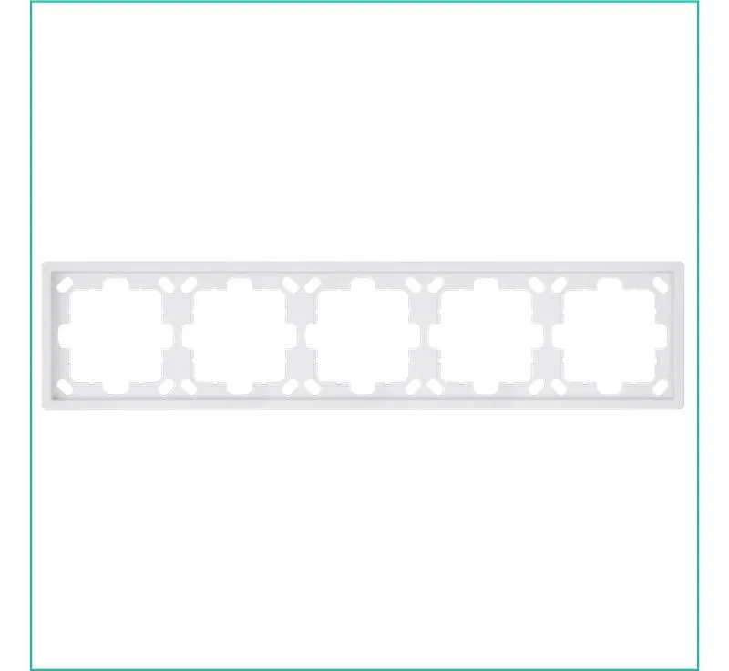 Рамка 5-м СП FD бел. матов. soft touch Jasmart FD1005PWM