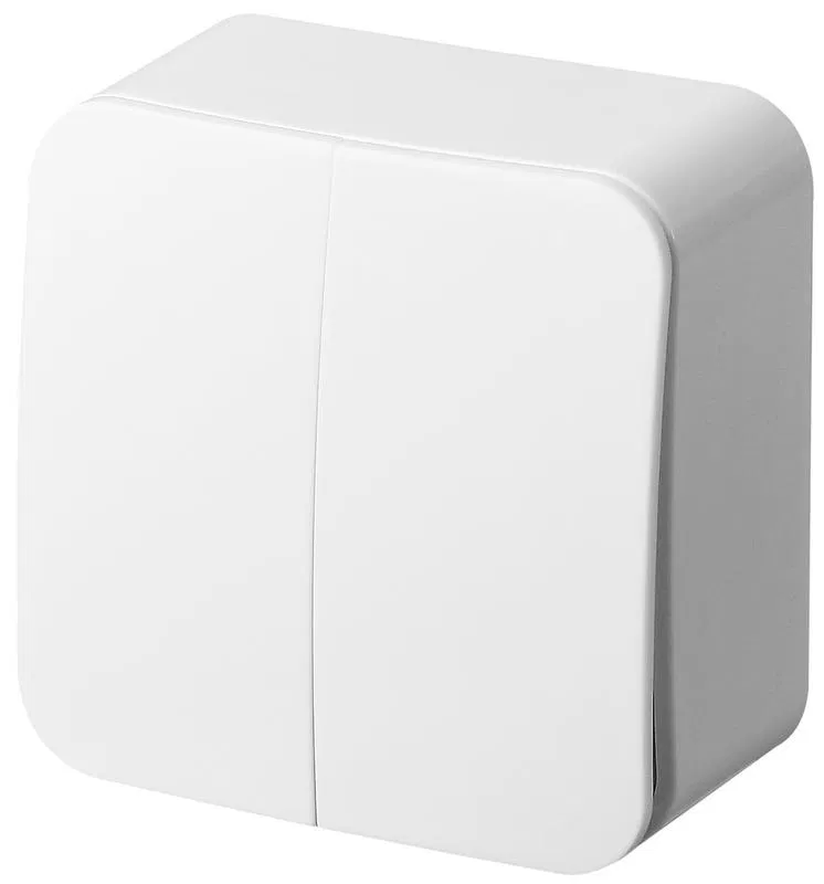 Переключатель проходной 2-кл. ОП 10А IP20 бел. Jasmart FS3022W