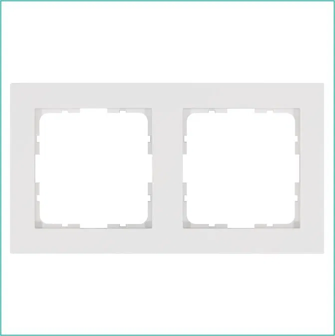 Рамка 2-м G-Classic бел. глянцевый Jasmart G1002W