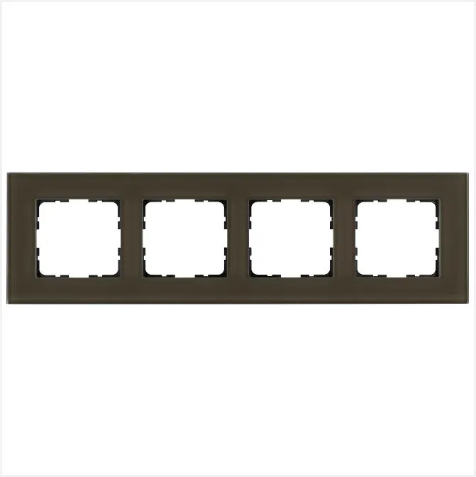 Рамка 4-м G-Glass стекло каперсовый Jasmart G1004GT