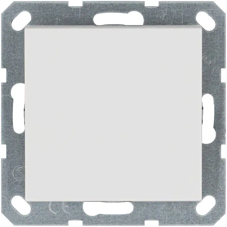 Переключатель проходной 1-кл. 10А IP20 механизм бел. глянцевый Jasmart G3012W