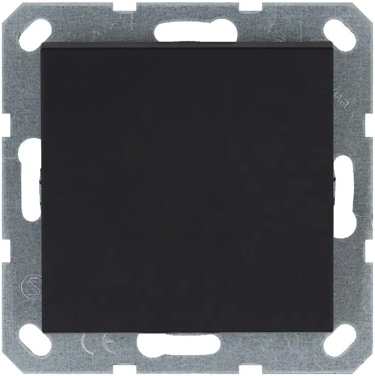 Переключатель перекрестный 1-кл. 10А IP20 механизм черн. матов. soft touch Jasmart G3013PB