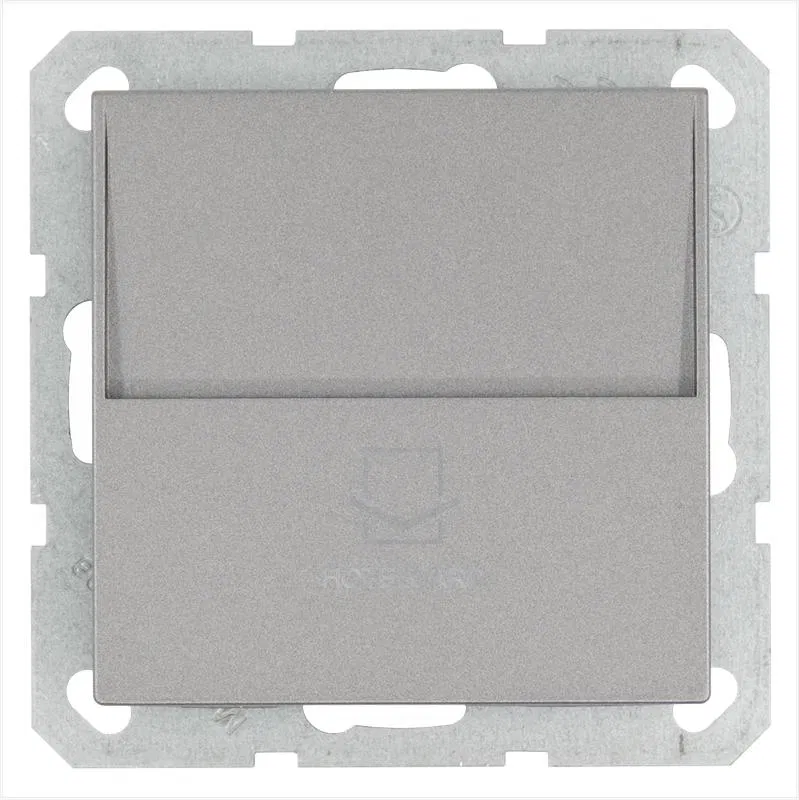 Выключатель карточный 10А IP20 отельный механизм алюм. Jasmart G6209S