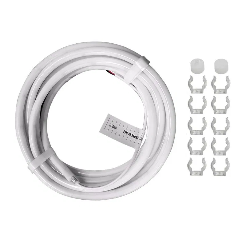 Лента светодиодная Гибкий Неон PFN-03 "SAUNA 24В" 2835/120 4000К d13мм IP68 термостойкая для бани/сауны/бассейна в комплекте: 2 заглушки; 10 крепежей (уп.5м) Pro JazzWay 5058750