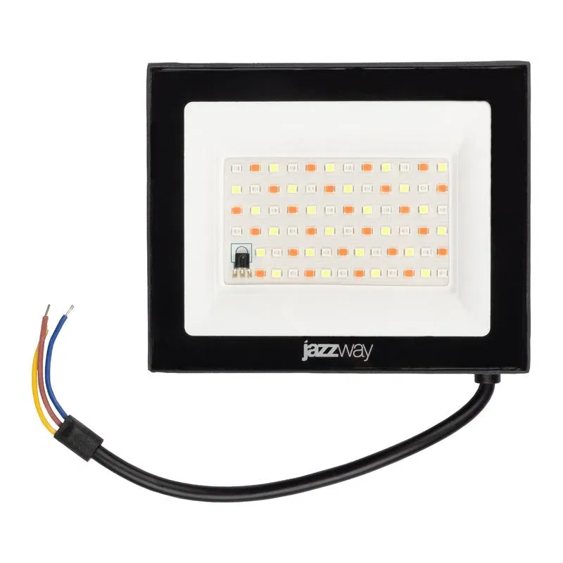 Прожектор светодиодный PFL RGB-RC 30Вт BL ДО/СДО IP65 (управление с пульта группой прожекторов R15м) JazzWay 5064188