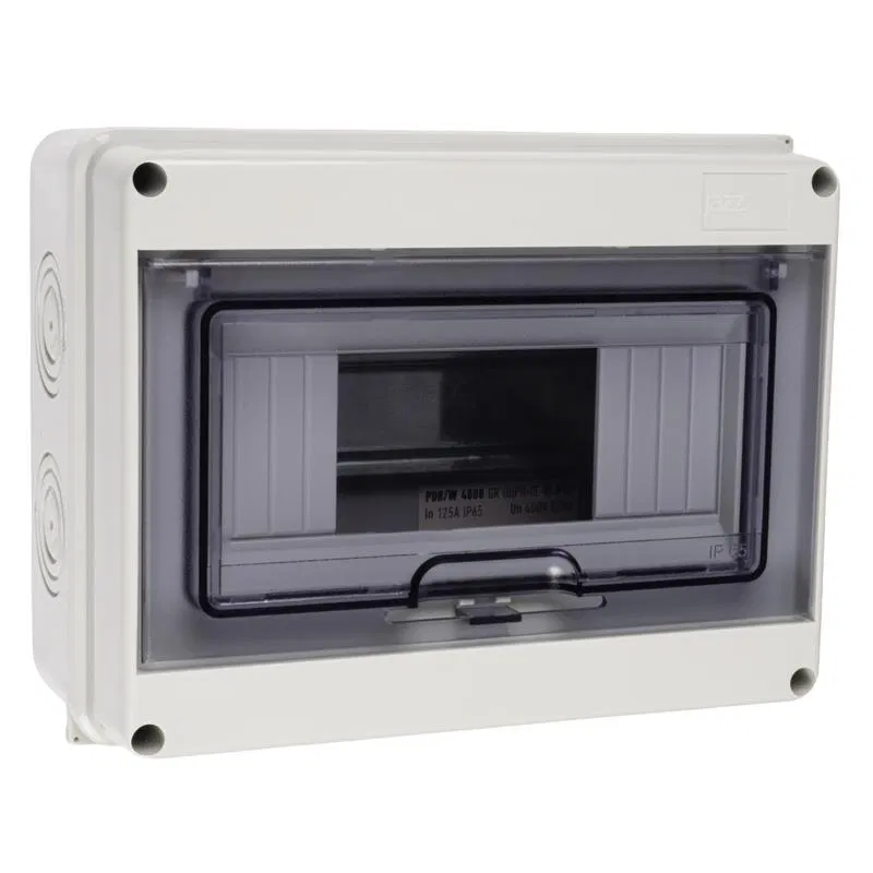 Бокс модульный накладной PDB/W 4008 GR (ЩРН-ПГ- 8) IP65 пластик. Pro JazzWay 5072060