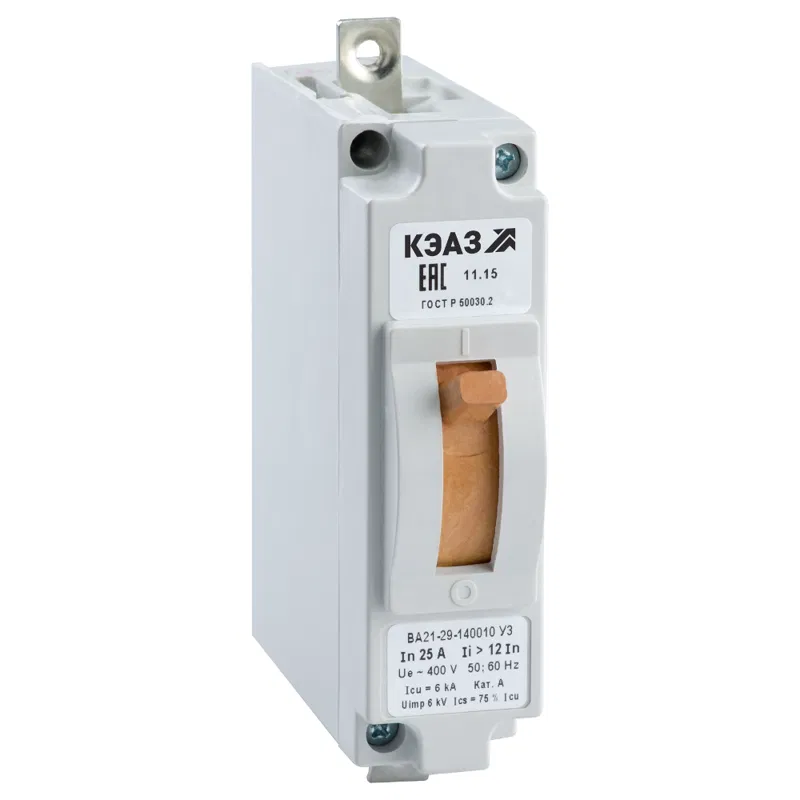 Выключатель автоматический 1п 25А 1.5Iн ВА21-29М-120010 У3 240В DC КЭАЗ 100881