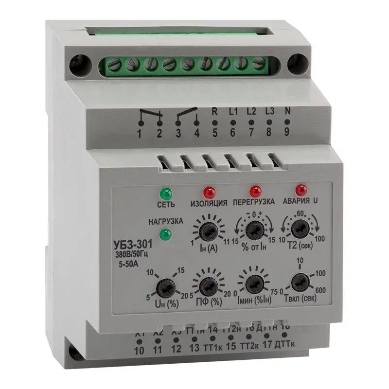 Реле защиты двигателя OptiDin УБЗ 301 63 630 УХЛ3.1 КЭАЗ 139507