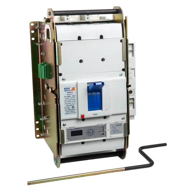 Выключатель автоматический 3п 800А диапазон уст. 320...800А 65кА OptiMat D800H D MR2 У3 КЭАЗ 321642