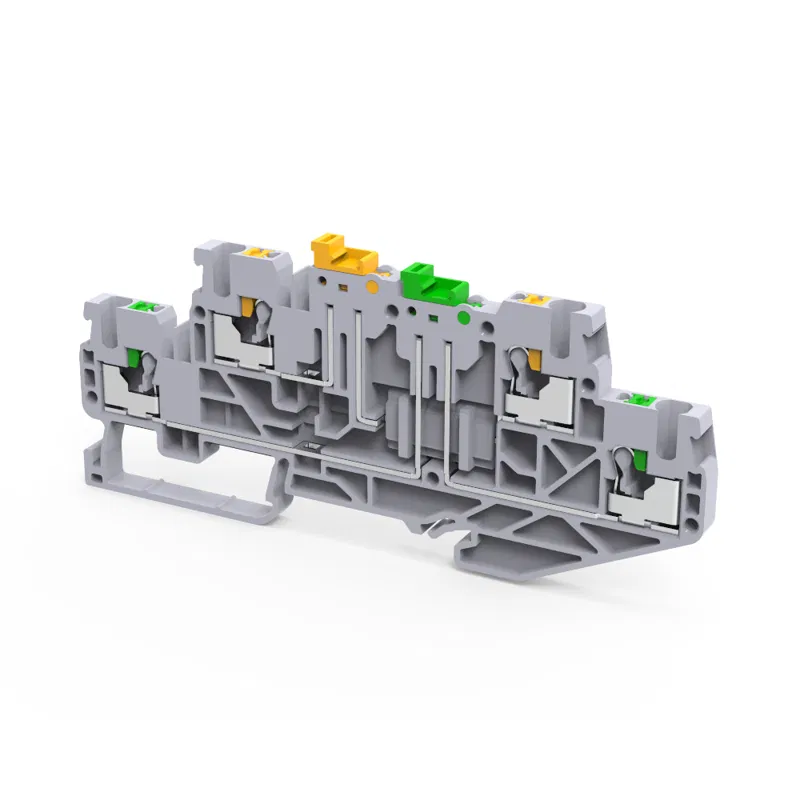 Клемма 2х-ярусная push-in OptiClip CPDLK-2.5-2L-MT-N-I сер. КЭАЗ 331872