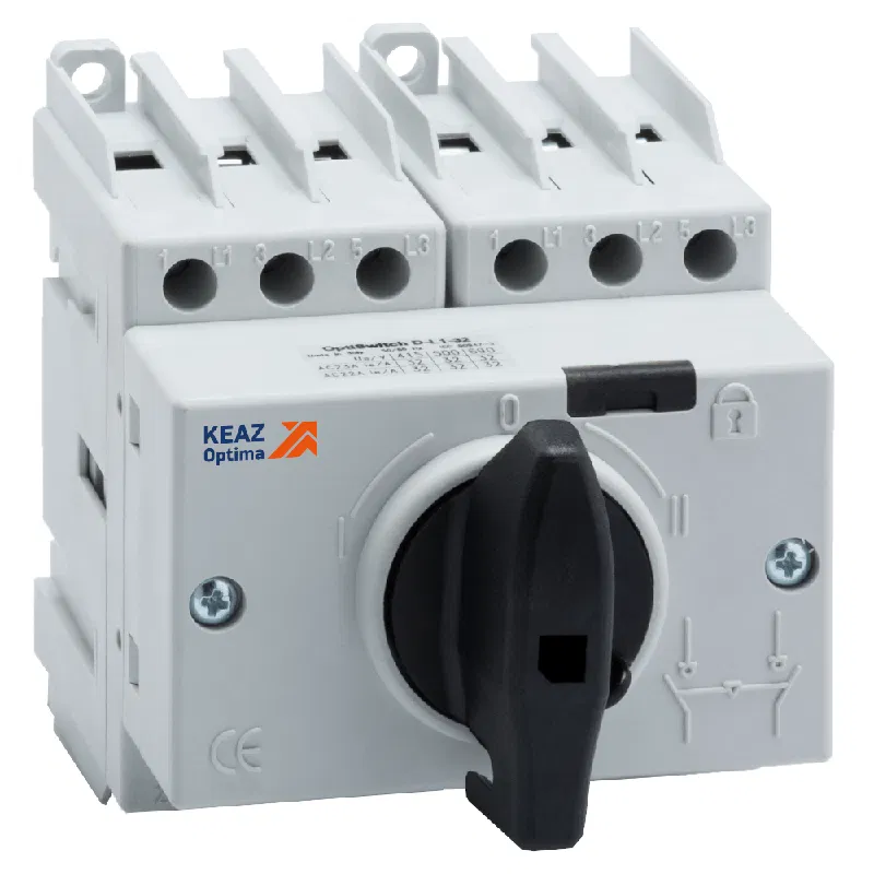 Выключатель-разъединитель реверсивный 3п 25А OptiSwitch DI-25-3C КЭАЗ 332079