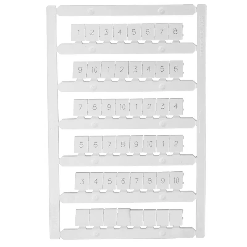 Маркировка для лазерной печати "1-10" OptiClip MC8/H/1-10 КЭАЗ 332720