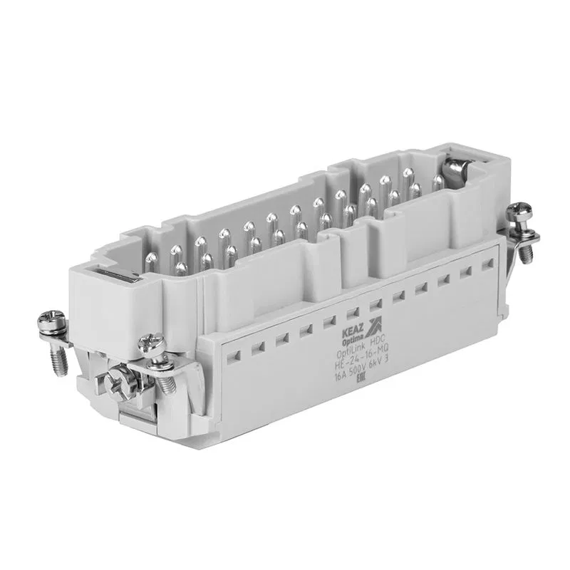 Вилка OptiLink HDC-HE-24-16-MQ-(0.14-2.5) 500В КЭАЗ 352268