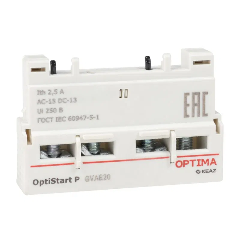 Блок контактов фронтальный OptiStart ME GVAE20 КЭАЗ 354831