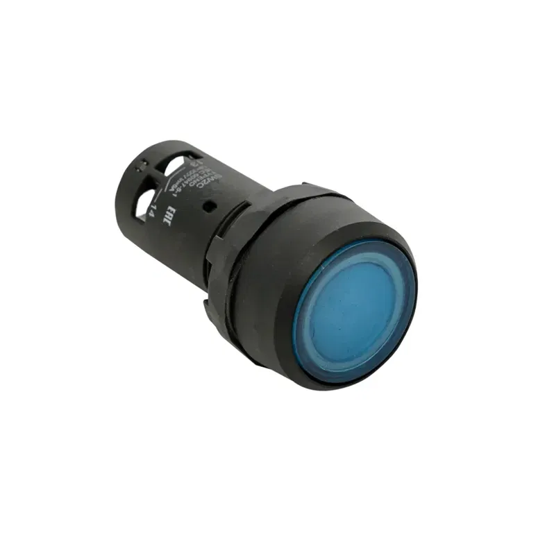 Кнопка с фиксацией с подсветкой OptiSignal Compact D22 С7-PHL-M601 син. 1НЗ 230В AC XB7NJ06M2 КЭАЗ 362118