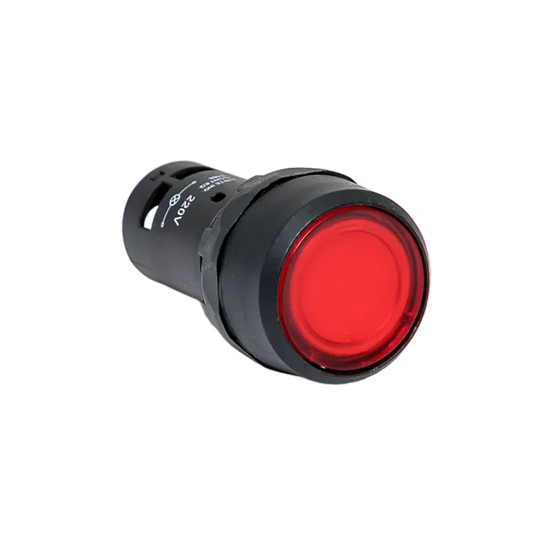 Кнопка с фиксацией с подсветкой OptiSignal Compact D22 С7-PHL-M410 красн. 1НО 230В AC XB7NJ04M1 КЭАЗ 362121