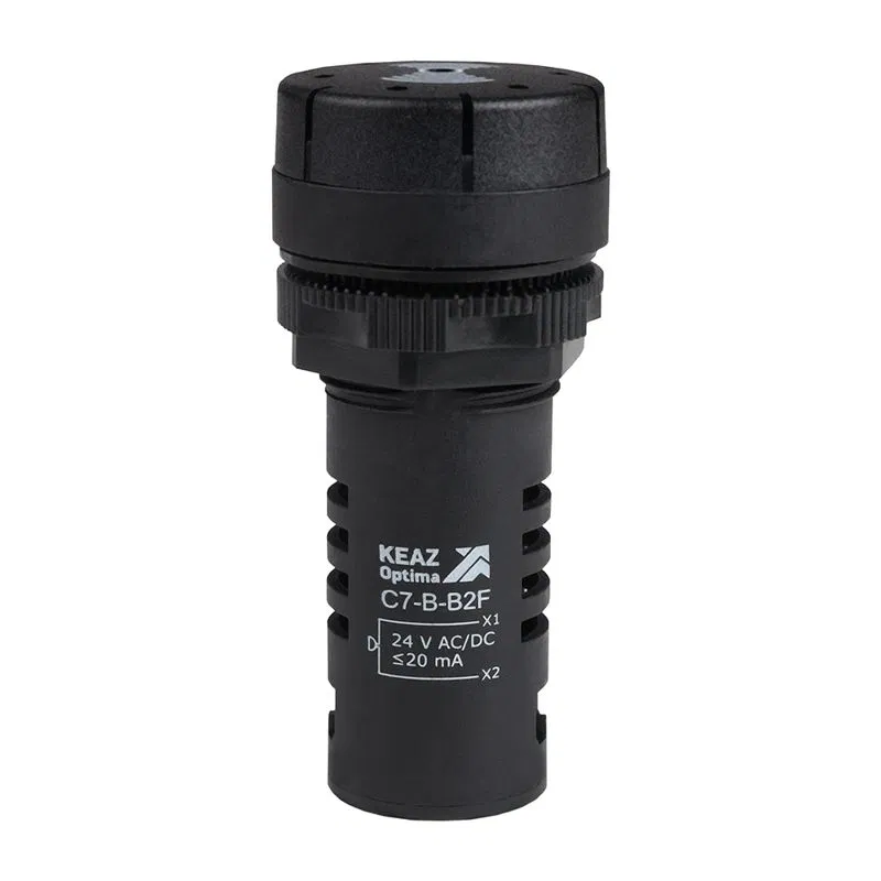 Зуммер с пульсирующим сигналом OptiSignal Compact D22 С7-B-B2F черн. 24В AC/DC КЭАЗ 362179