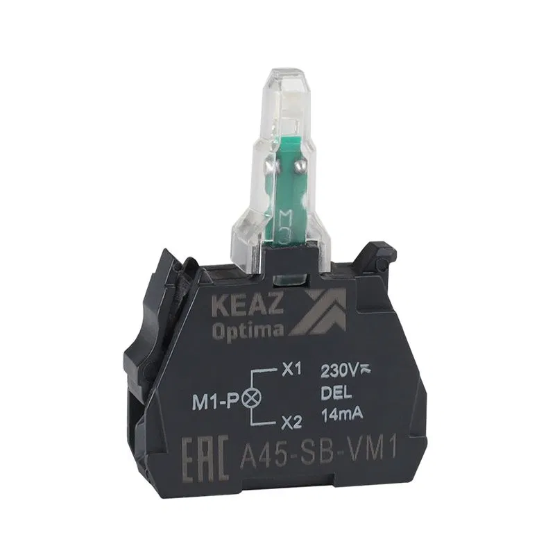 Блок световой OptiSignal D22 A45-SB-VM3 зел. 110-230 В AC/DC с защитой от наводок ZBVM3 КЭАЗ 362250